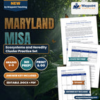 Maryland MISA Ecosystems and Heredity Cluster Practice Set cover