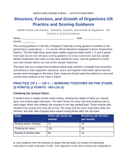 Maryland MISA Structure, Function, and Growth of Organisms CR Practice & Scoring Guidance sample page