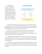 Migration, Hibernation, and Seasonal Behavioral Adaptations Reading Worksheet sample page