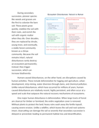 Natural vs Human-Caused Ecosystem Disturbances Reading Worksheet sample page