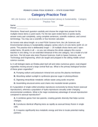 Pennsylvania PSSA Life Sciences & Environmental Literacy & Sustainability Category Practice Test sample page