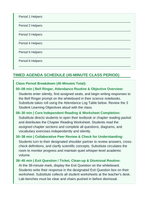 Photosynthesis Substitute Lesson Plan sample page