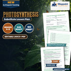 Photosynthesis Substitute Lesson Plan cover