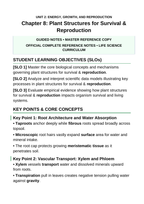 Plant Structures for Survival & Reproduction Guided Notes sample page