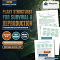 Plant Structures for Survival & Reproduction Vocabulary Choice Board cover
