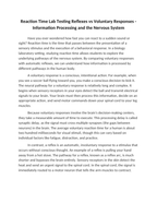 Reaction Time Lab Testing Reflexes vs Voluntary Responses Reading Worksheet sample page