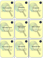 Resource Availability & Population Dynamics Trivia Board Game sample page