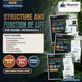 Middle School Life Science Unit 1: Structure and Function of Life Bundle cover