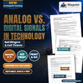 Analog vs. Digital Signals in Technology Bell Ringers & Exit Tickets cover