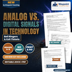 Analog vs. Digital Signals in Technology Bell Ringers & Exit Tickets cover