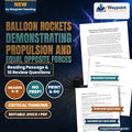 Balloon Rockets Demonstrating Propulsion and Equal Opposite Forces Reading Worksheet cover