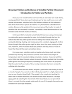 Brownian Motion and Evidence of Invisible Particle Movement Reading Worksheet sample page