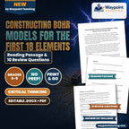 Constructing Bohr Models for the First 18 Elements Reading Worksheet cover