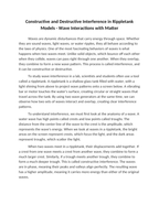 Constructive and Destructive Interference in Rippletank Models Reading Worksheet sample page