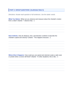 Describing Motion: Speed, Velocity, & Acceleration Scaffolded Phenomena-Based Lesson: Cheetah Accelerating from Zero to Sixty in Three Seconds Student Response Sheet sample page