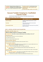 Designing Thermal Insulators & Conductors Scaffolded Phenomena-Based Lesson: Why Ice Stays Frozen in a Vacuum Tumbler Teacher Discussion Guide sample page