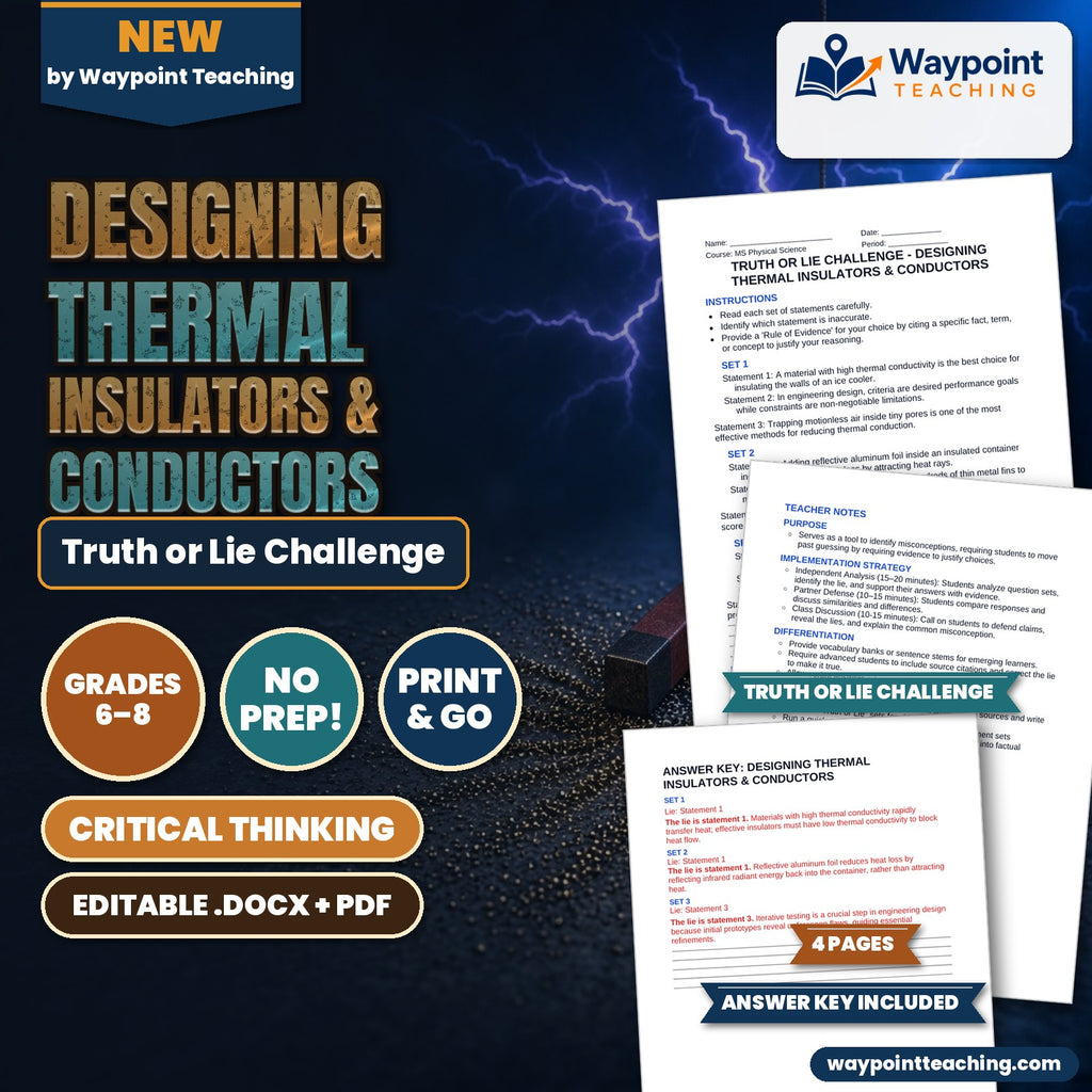 Designing Thermal Insulators & Conductors Truth or Lie Challenge cover