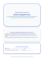 Electric & Magnetic Forces Differentiation Stations sample page
