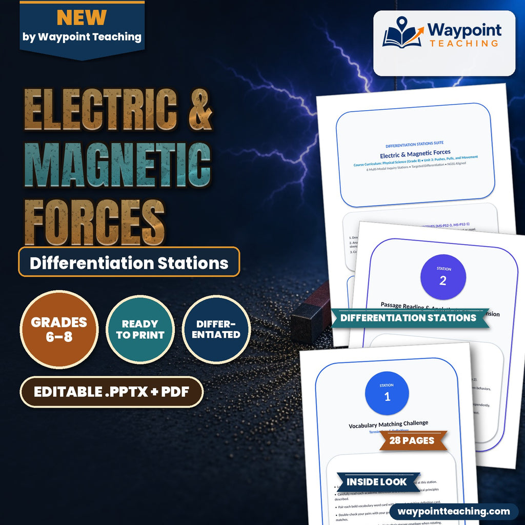 Electric & Magnetic Forces Differentiation Stations cover