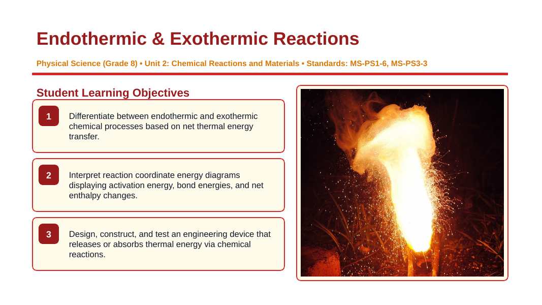 Endothermic & Exothermic Reactions Slide Show Presentation sample page
