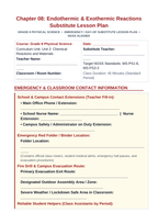 Endothermic & Exothermic Reactions Substitute Lesson Plan sample page