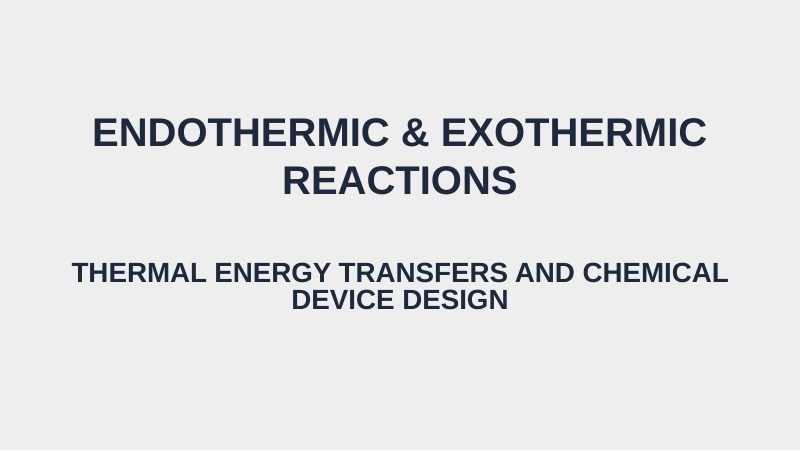 Endothermic & Exothermic Reactions Substitute Slideshow & Teacher Guide sample page