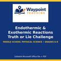 Endothermic & Exothermic Reactions Truth or Lie Challenge cover