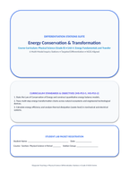 Energy Conservation & Transformation Differentiation Stations sample page