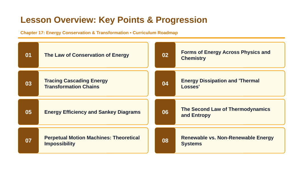 Energy Conservation & Transformation Slide Show Presentation sample page