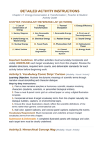 Energy Conservation & Transformation Vocabulary Choice Board sample page