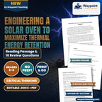 Engineering a Solar Oven to Maximize Thermal Energy Retention Reading Worksheet cover