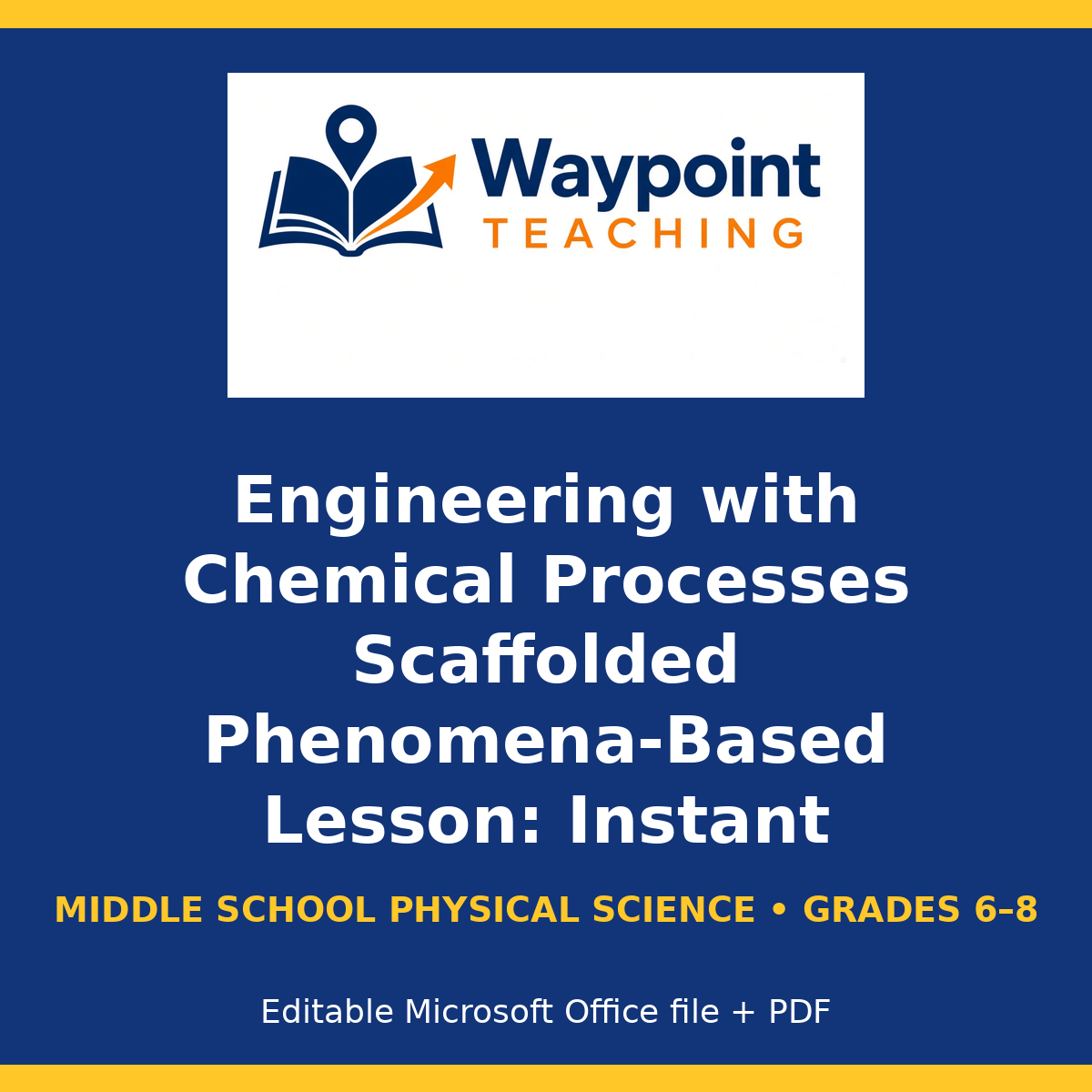 Engineering with Chemical Processes Scaffolded Phenomena-Based Lesson: Instant Deployment of Automotive Nitrogen Airbags Teacher Discussion Guide cover