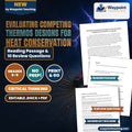Evaluating Competing Thermos Designs for Heat Conservation Reading Worksheet cover