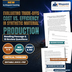 Evaluating Trade-offs Cost vs. Efficiency in Synthetic Material Production Reading Worksheet cover