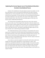 Exploring the Inverse-Square Law of Gravitational Attraction Reading Worksheet sample page