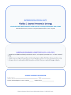 Fields & Stored Potential Energy Differentiation Stations sample page
