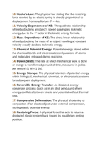 Forms of Mechanical Energy Vocabulary Words & Definitions sample page