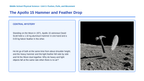Gravity & Gravitational Forces Phenomena-Based Lesson: The Apollo 15 Hammer and Feather Drop Presentation sample page
