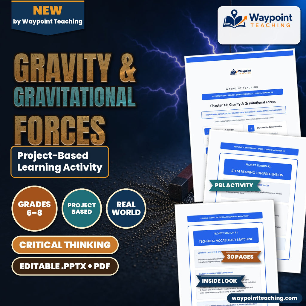Gravity & Gravitational Forces Project-Based Learning Activity cover