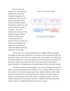 Identifying Reactants and Products in Word Equations Reading Worksheet sample page