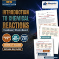 Introduction to Chemical Reactions Vocabulary Choice Board cover