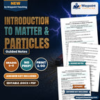 Introduction to Matter & Particles Guided Notes cover