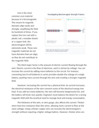 Investigating Factors that Affect Electromagnet Strength Coil Count Core Material Reading Worksheet sample page