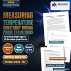 Measuring Temperature Constancy During Phase Transitions Reading Worksheet cover
