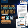 Newton's First & Second Laws of Motion Guided Notes cover