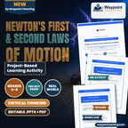 Newton's First & Second Laws of Motion Project-Based Learning Activity cover