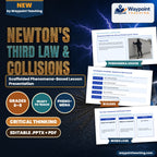 Newton's Third Law & Collisions Scaffolded Phenomena-Based Lesson: Skateboard Wall Push-Off and Rocket Launch Thrust Presentation cover