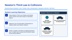 Newton's Third Law & Collisions Slide Show Presentation sample page