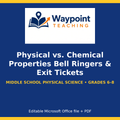 Physical vs. Chemical Properties Bell Ringers & Exit Tickets cover