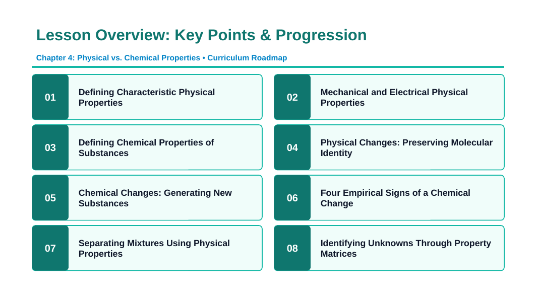 Physical vs. Chemical Properties Slide Show Presentation sample page